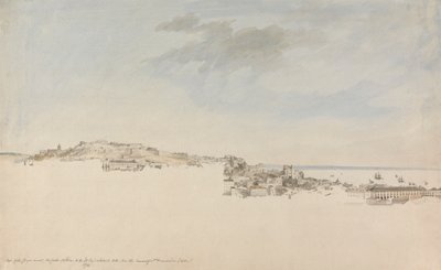 Lissabon från klostret St Francis da Citadel av Charles Gore