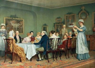 Julen kommer bara en gång om året!, från Pears Christmas Annual 1896 (färglitografi) av Charles Green