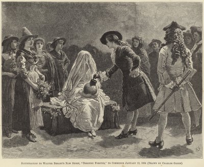 Illustration till Dorothy Forster av Walter Besant av Charles Green