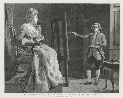 Sir Joshua Reynolds i London av Charles Green