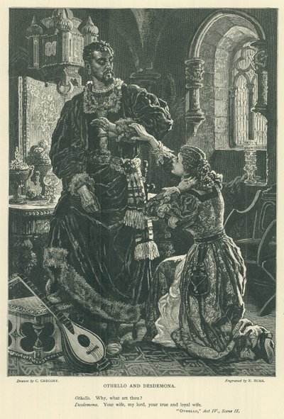 Illustration för Othello av Charles Gregory