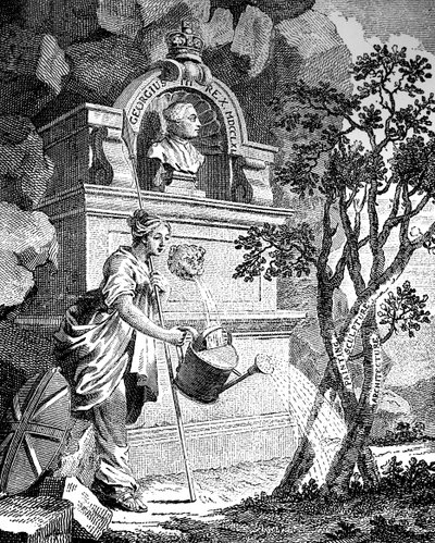 Frontispice till konstnärskatalogen, c1760-talet. av Charles Grignion