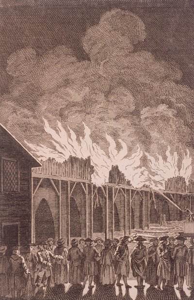 London Bridge gamla, London, 1775 av Charles Grignion