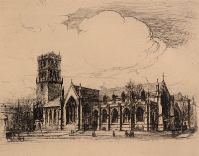 City Churches, Dundee (etsning) av Charles Gustav Louis Phillips