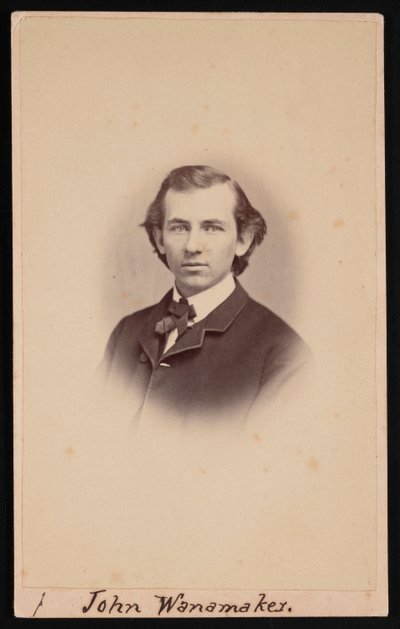 Porträtt av John Wanamaker 1838-1922, mellan 1864 och 1866. av Charles H Spieler