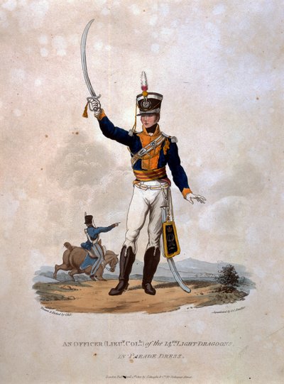 An Officer of the 14th Light Dragons in Parade Dress, från 