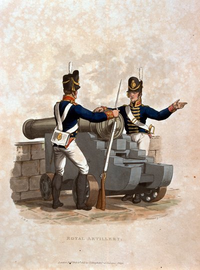 Royal Artillery, från 