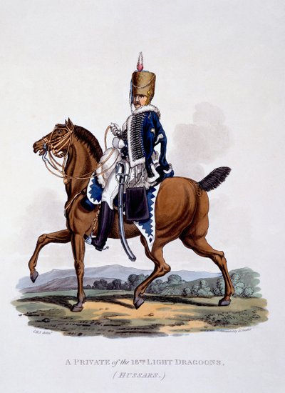Uniform of a Private of the 18th Light Dragons (Hussars), från 