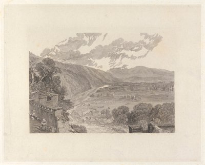 Ingleborough, från Hornby Castle Terrace av Charles Heath
