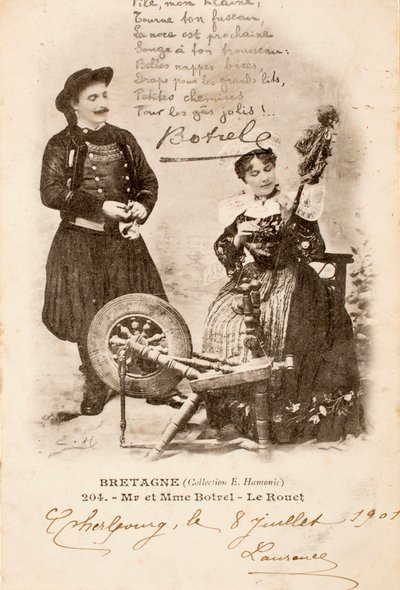 Gammalt vykort/Le Rouet/Brittany/Frankrike av Augustus Kollner