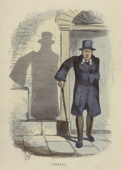 Fysisk (färgad gravyr) av Charles Henry Bennett