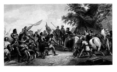Slaget vid Bouvines, 27 juli 1214, 1875. av Charles Henry Jeens