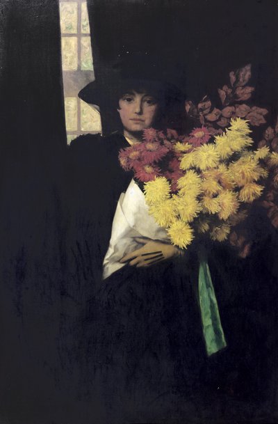 Krysantemum, ca 1900 av Charles Henry Malcolm Kerr