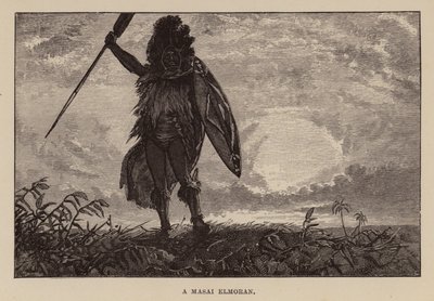 Illustration för Allan Quatermain av H Rider Haggard (gravyr) av Charles Henry Malcolm Kerr