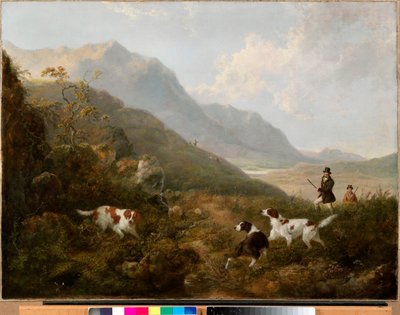 Grouse Shooting i höglandet av Charles Henry Schwanfelder