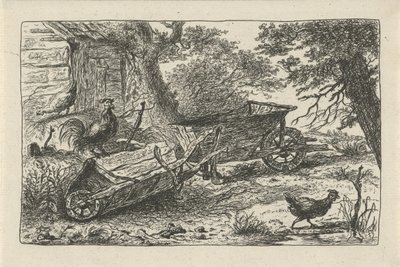 Två skottkärror av Charles Howard Hodges (possibly)