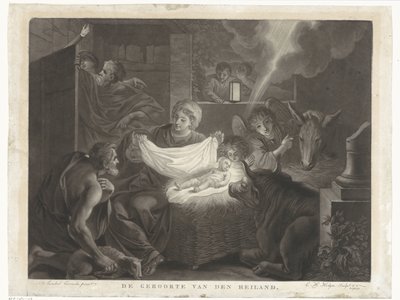 Födelse och herdetillbedjan Frälsarens födelse (titel på föremålet) av Charles Howard Hodges