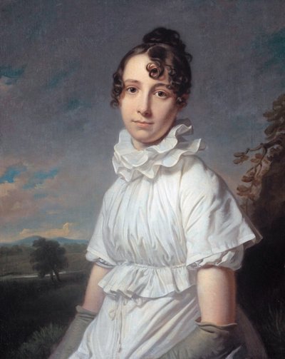 Porträtt av Emma Jane Hodges av Charles Howard Hodges