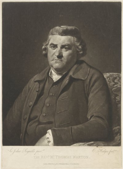 Porträtt av Thomas Warton av Charles Howard Hodges