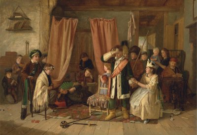 Barn som spelar "Spelscenen" från "Hamlet", Akt II, Scen ii av Charles Hunt