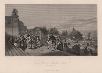 The Terrace, Central Park, New York City, New York, USA (gravyr) av Charles I Rosenberg