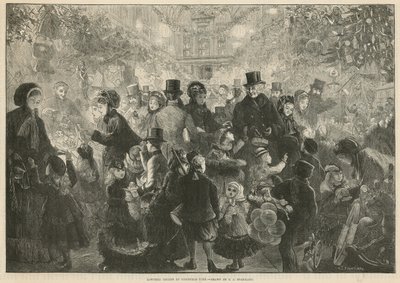 Lowther Arcade vid jultid av Charles J. Staniland