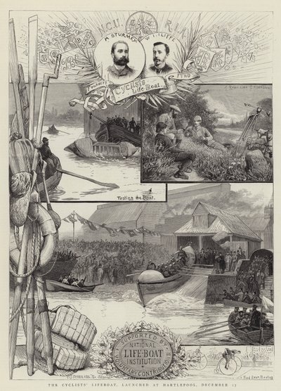 Cyklisternas livbåt, sjösatt i Hartlepool den 17 december. av Charles J. Staniland