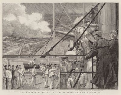 The Gunnery Trials of the Latest Ironclad, HMS Victoria av Charles J. Staniland