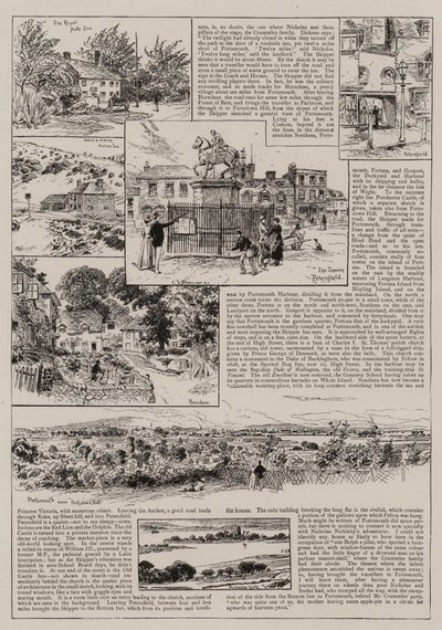Till Portsmouth med Nicholas Nickleby och Smike av Charles J. Staniland
