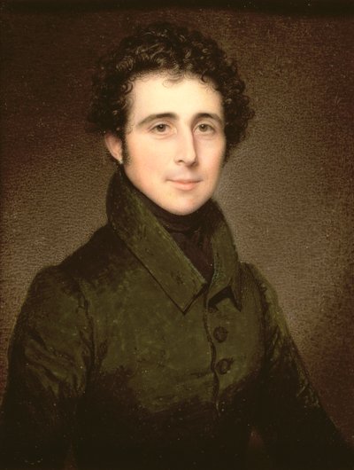 Sir Thomas William Holburne (1793-1874) av Menstrie Bart, 1827 (olja på elfenben) av Charles Jagger