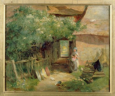 En stuga trädgård av Charles James Lewis