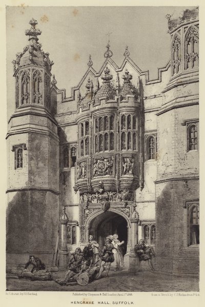 Hengrave Hall, Suffolk av Charles James Richardson