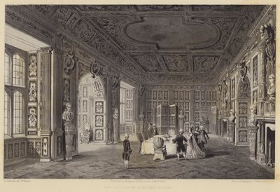 The Gilt Room, Holland House av Charles James Richardson