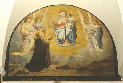 Virgin levererar radband till San Damiano av Charles Jean Baptiste Besson