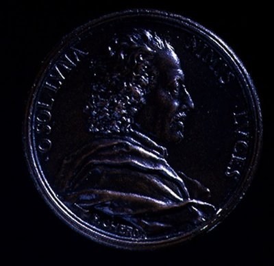 Porträttmedalj av Gian Lorenzo Bernini (1598-1680) av Charles Jean Francois Cheron