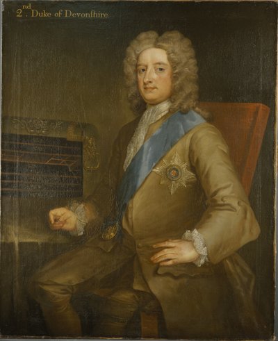 Porträtt av William Cavendish, 2nd Duke of Devonshire (olja på duk) av Charles Jervas