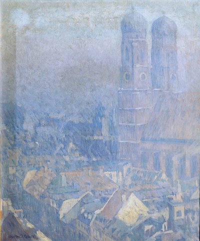Morgondimma München av Charles Johann Palmié