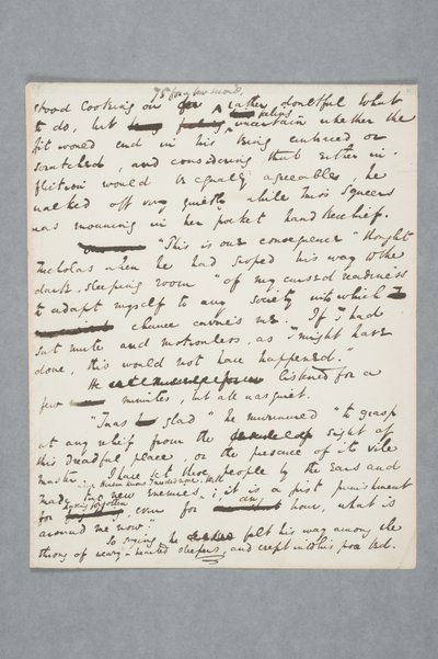 Originalmanuskript av ett kapitel av Nicholas Nickleby, 1838 (penna och bläck på papper) av Charles John Huffam Dickens