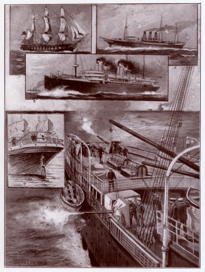 Beväpnade köpmän (litho) av Charles John de (after) Lacy