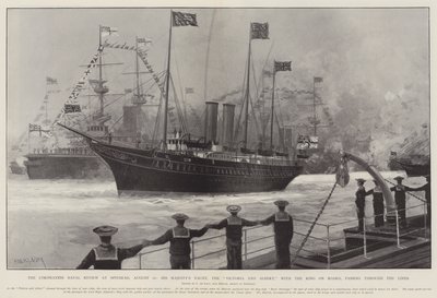 The Coronation Naval Review vid Spithead, 16 augusti, His Majesty