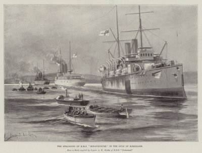Strandningen av HMS Bonaventure i Korniloffbukten av Charles John de Lacy
