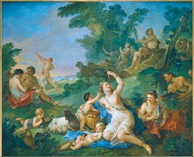 Le triomphe de Bacchus - Bacchus triumf ... av Charles Joseph Natoire