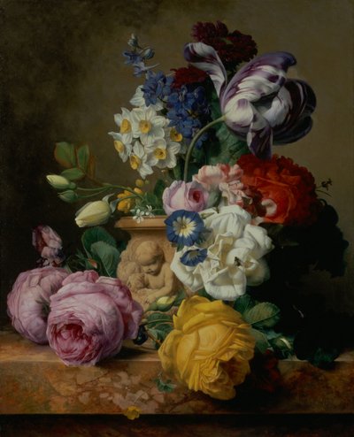 Stilleben av blommor av Charles Joseph Node