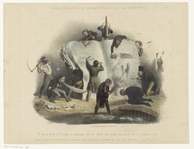 censurera på hån Omskrivning av karaktärerna i La Bruyère (titel på objekt) av Charles Joseph Traviès