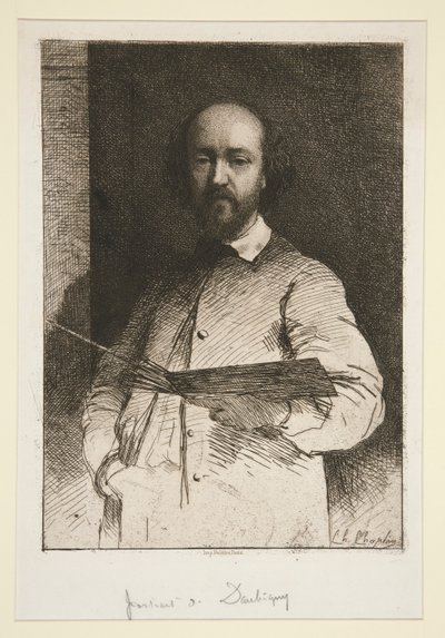 Porträtt av Daubigny av Charles Joshua Chaplin