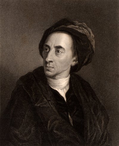 Porträtt av Alexander Pope av Charles Knight