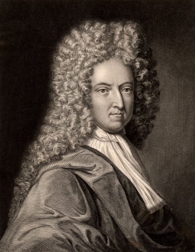 Porträtt av Daniel Defoe (tryck) av Charles Knight
