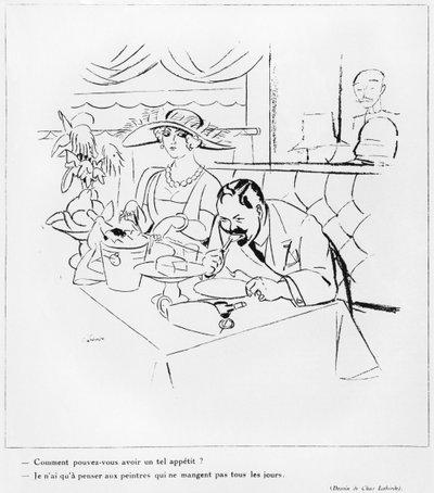 Eating, illustration från 