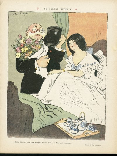 Illustration av Chas-Laborde (1886-1941) i Le Rire av Charles Laborde