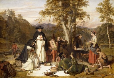 Munkarna i Melrose gjorde god kaill på fredagarna när de fastade, De ville varken ha nötkött eller öl, Så länge deras grannar" varade". Se Scropes "Dagar och nätter av laxfiske", av Charles Landseer